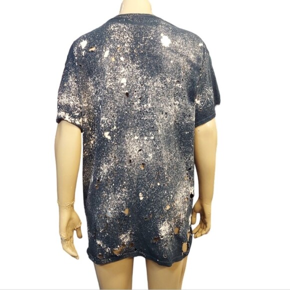 Frankenstine & Bride Handmade Grunge Custom Bleach Tee TShirt - Picture 10 of 10